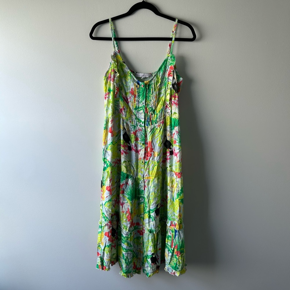 Just Bellina tropical printed sleeveless dress